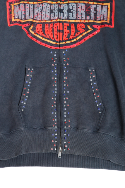 Murd333r.fm OG Chopper Rhinestone Hoodie